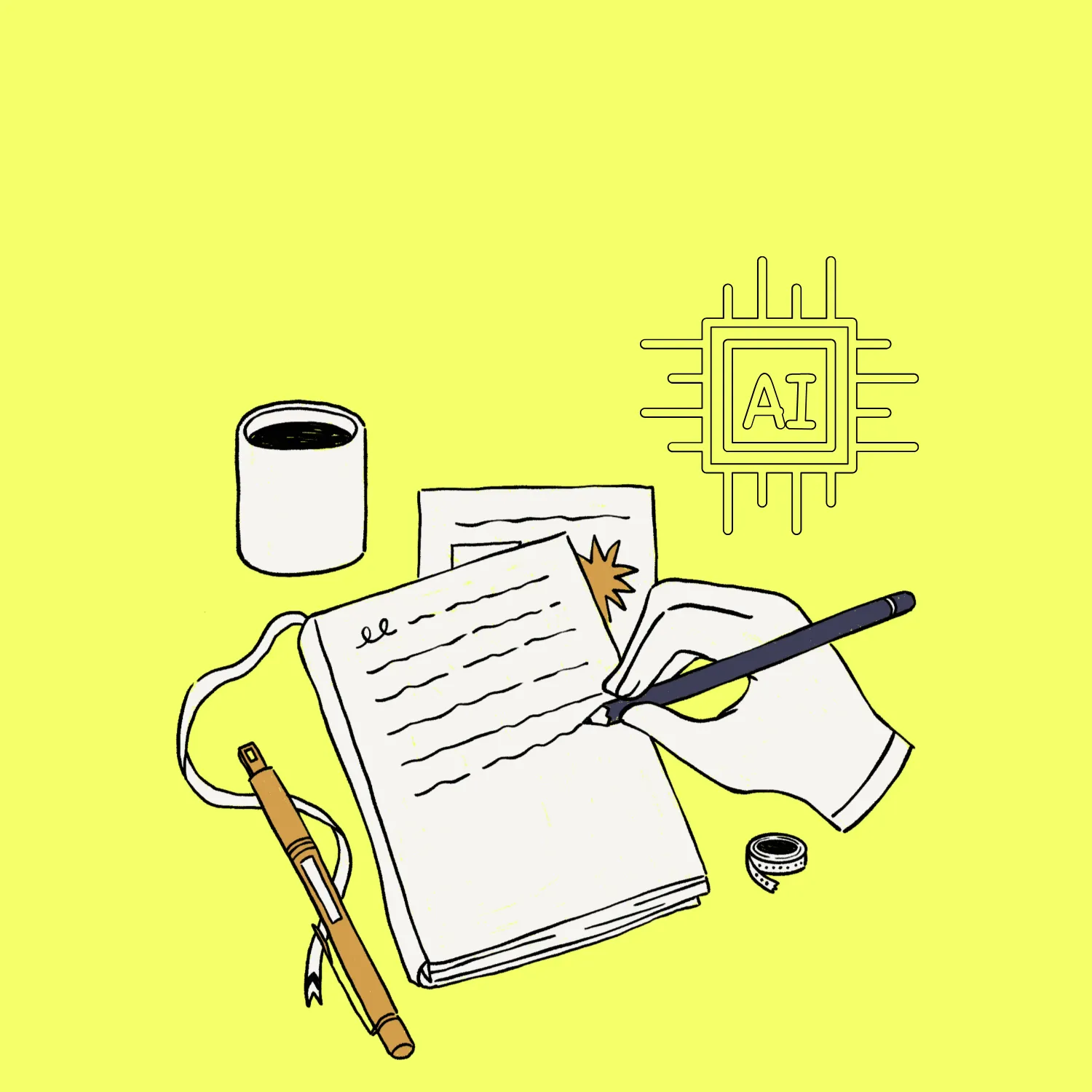 AIが書いた文書は、自分の創作物と言えるか？